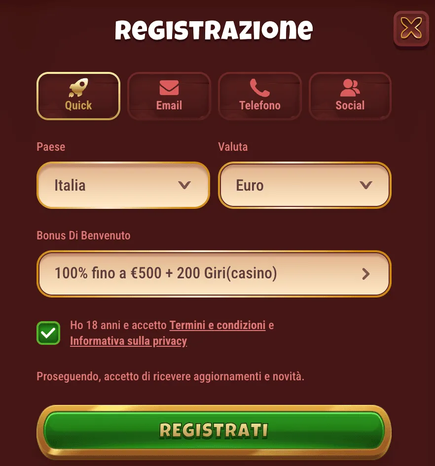 Come registrarsi al casinò online Magius?